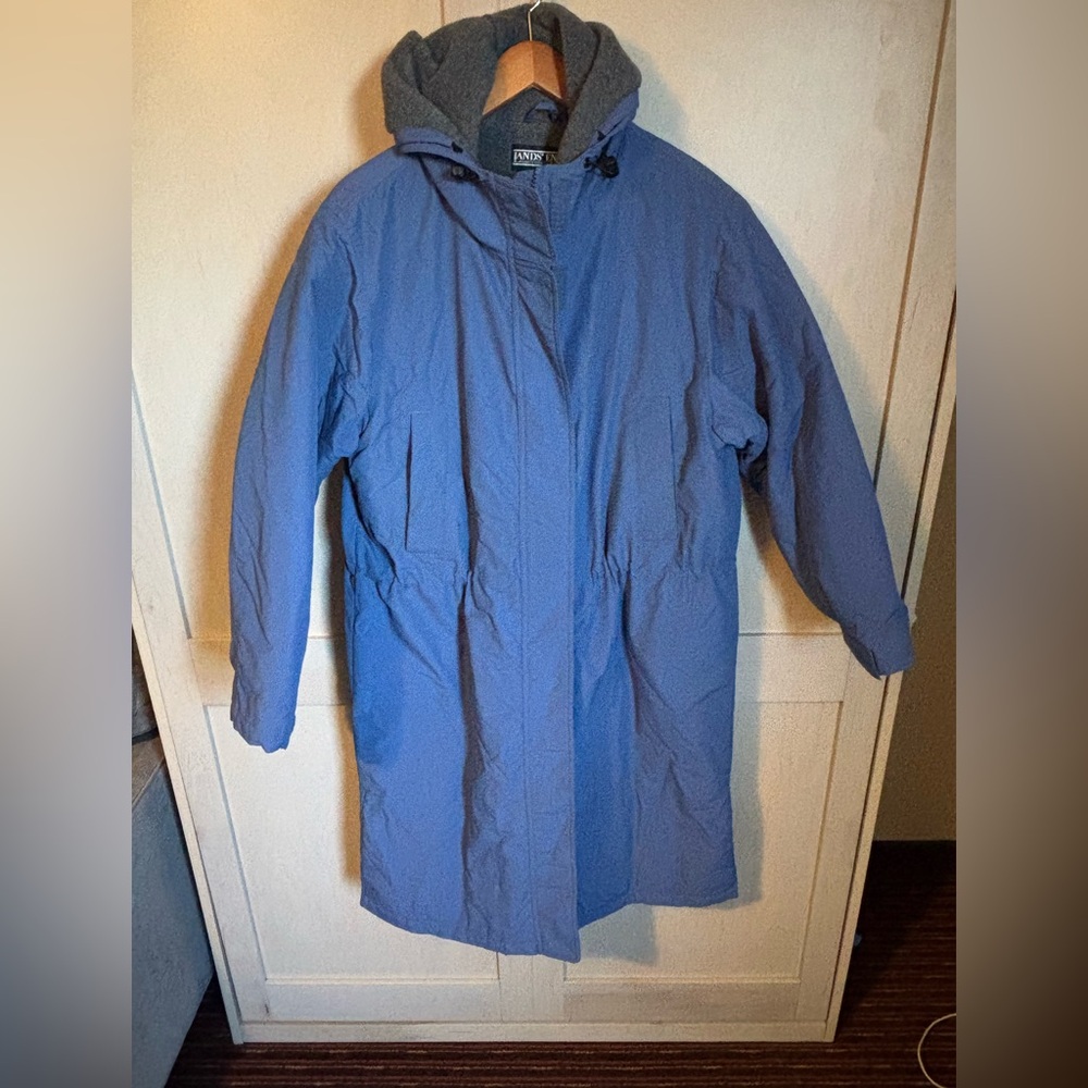 Lands' End Dark Gray Fleece-Lined Jacket
